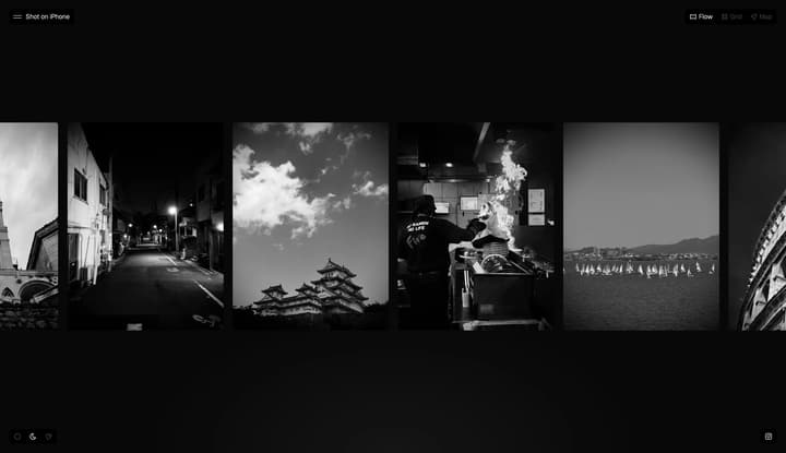 Shot on iPhone in Black & White