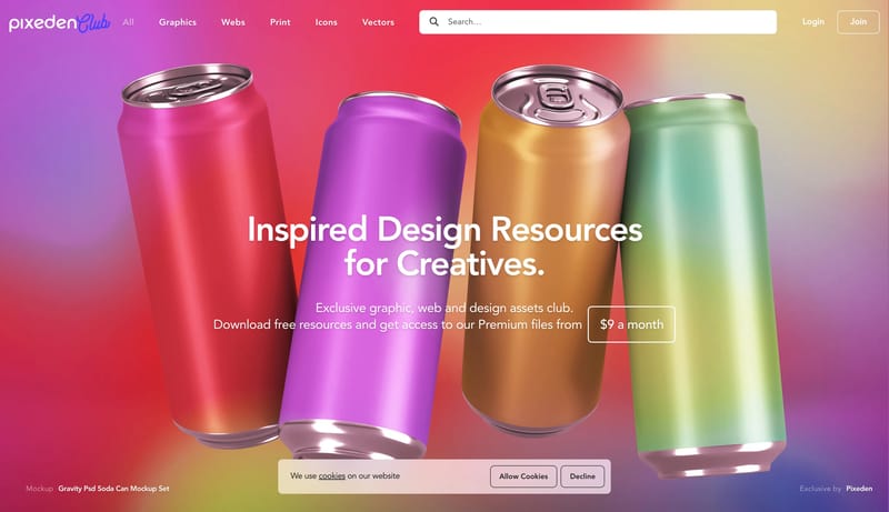Inspired Design Resources for Creatives | Pixeden Club