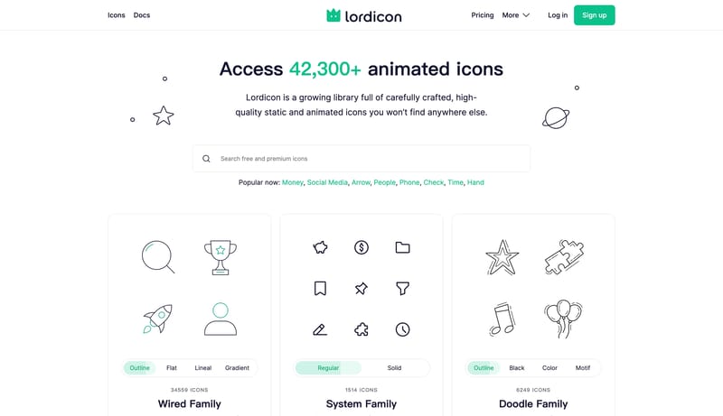 42,300+ animated icons - Lordicon