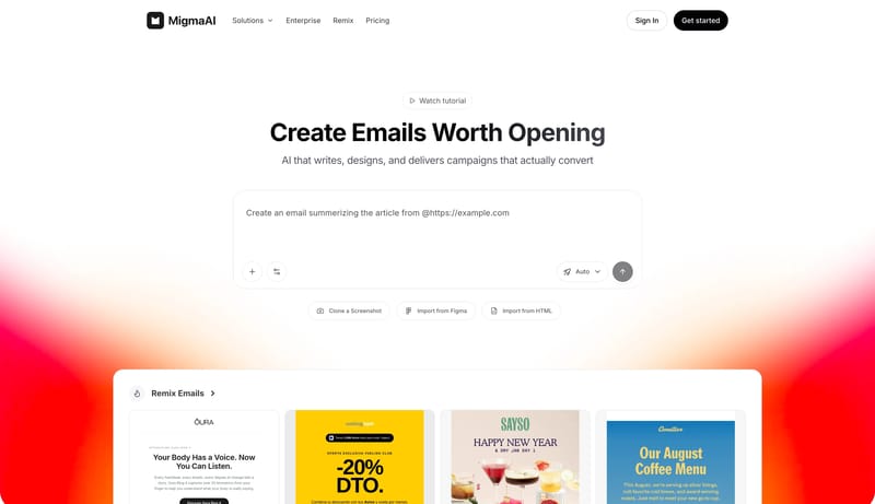 AI Email Generator | MigmaAI