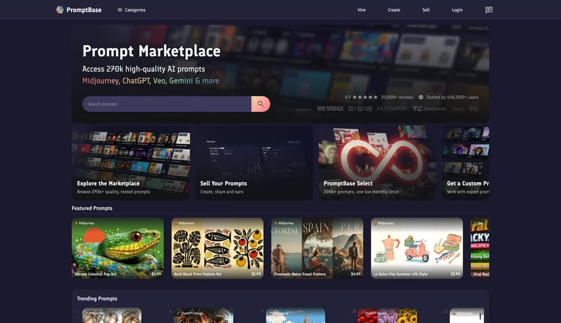 AI Prompts | PromptBase: The #1 Marketplace for AI Prompts