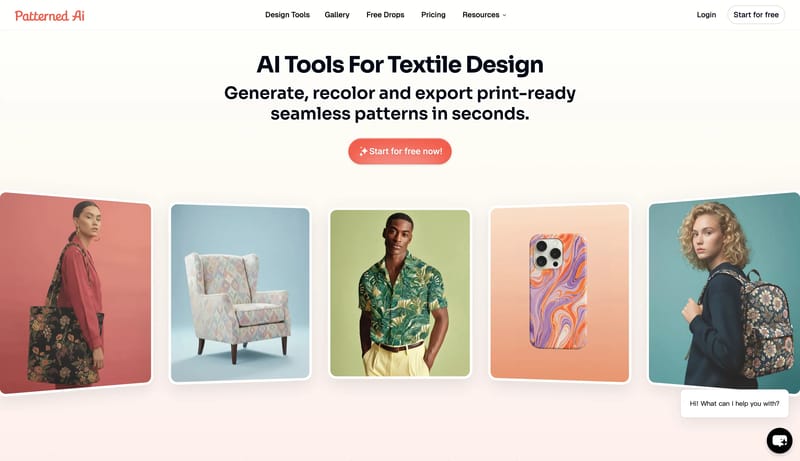 AI Seamless Pattern Generator for Textile & Fashion | PatternedAI