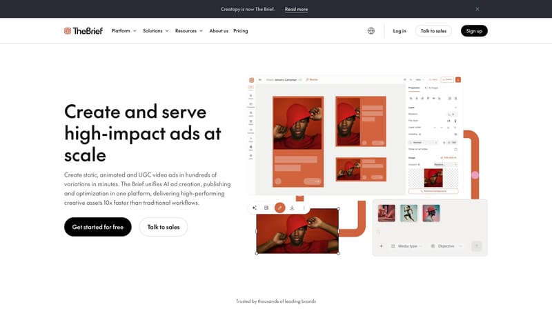 AI-powered ad generation - The Brief AI