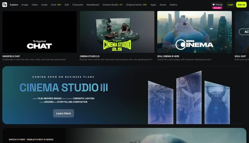 An ultimate infrastructure for AI Video and Image Generation by Higgsfield