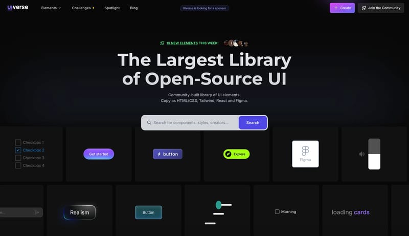 Uiverse | The Largest Library of Open-Source UI elements