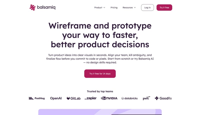 Balsamiq: Fast, focused wireframing and prototyping tools