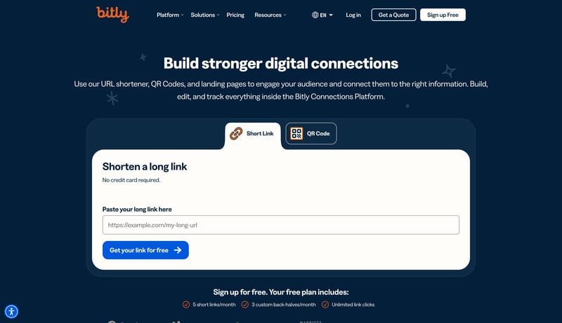 Bitly Connections Platform | Short URLs, QR Codes, and More
