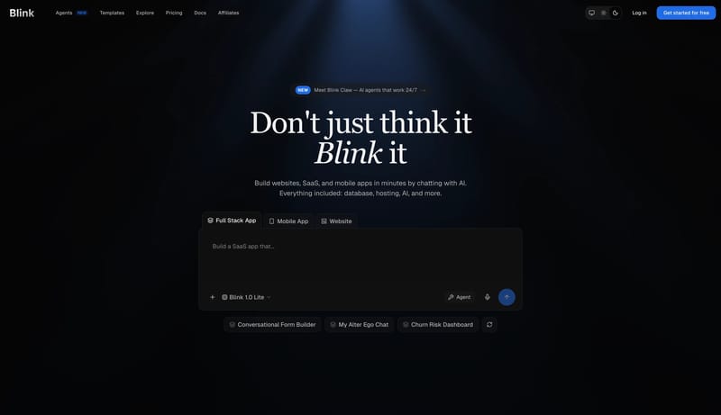 Blink - AI App Builder | Build Apps in Minutes with AI