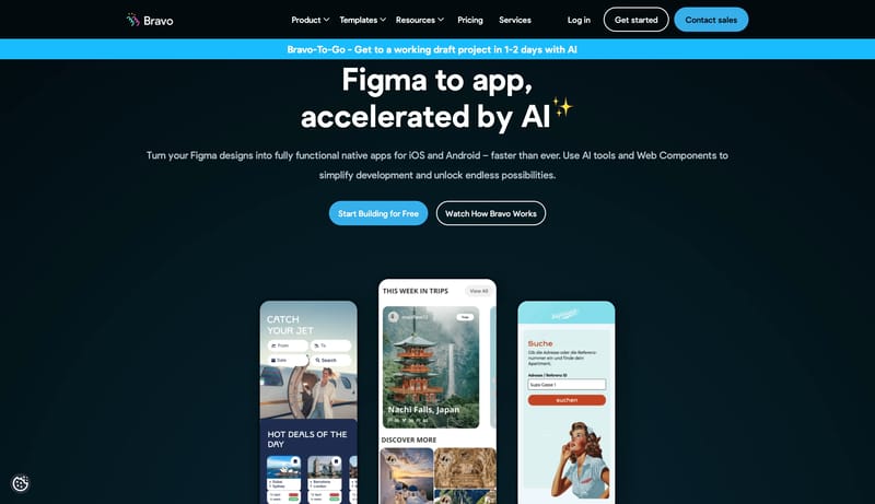 Bravo Studio: Design-first, no-code mobile app development