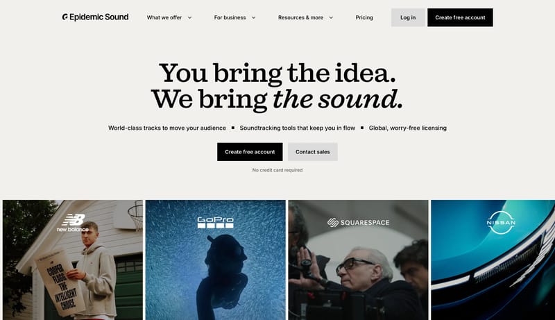 Bring your story to life | Music & SFX for videos | Epidemic Sound