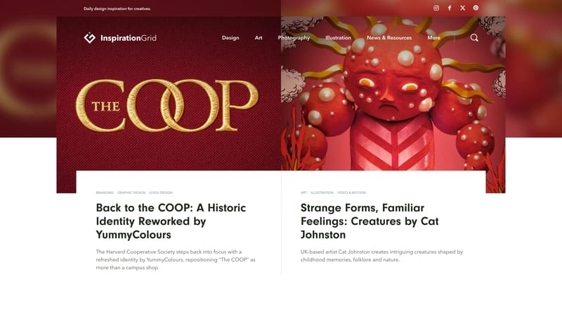Daily design inspiration for creatives | Inspiration Grid