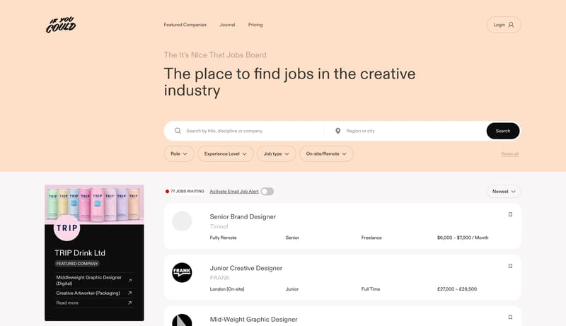 If You Could Jobs | Creative Jobs Board