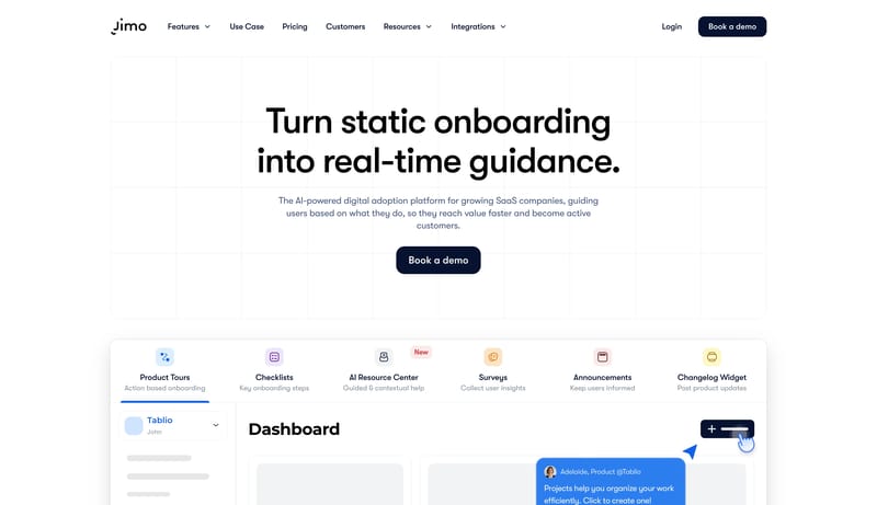 Jimo - AI that onboards users for you