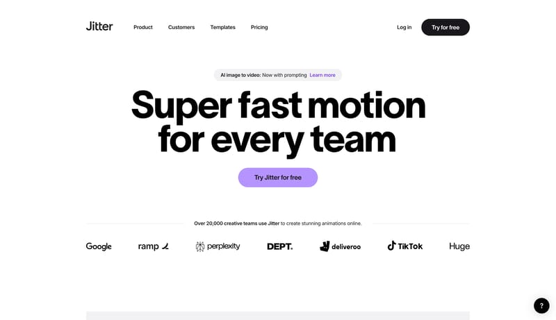 Jitter · A fast and simple motion design tool on the web