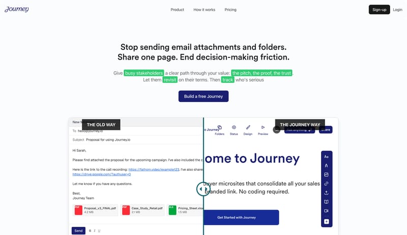 Journey | Stop Sending Folders. Send One Page.