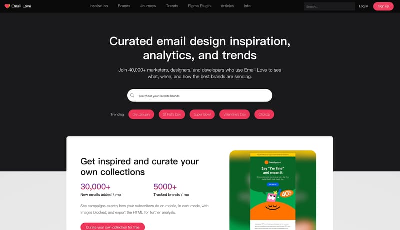 Email Love — Email Design Inspiration & Examples from 6,000+ Brands