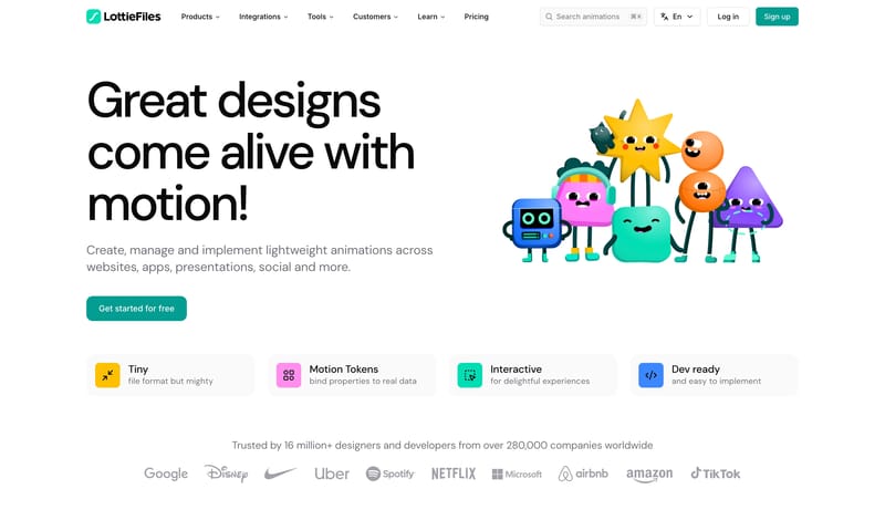 LottieFiles: Download Free lightweight animations for website & apps.