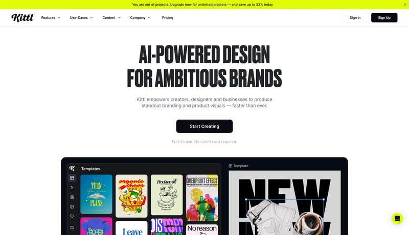 Kittl | The AI-First Design Platform for Creators