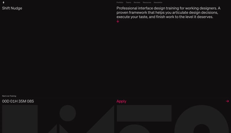 Shift Nudge - Professional Interface Design Training