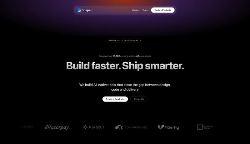 Shaper Studio - Build Faster, Ship Smarter | AI-Powered Design & Development Tools
