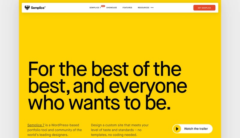 Semplice 7 — Build your portfolio with pride