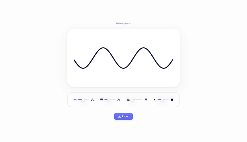 Sine wave SVG generator