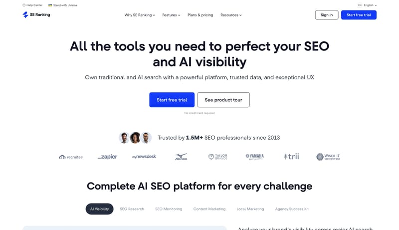 SE Ranking — AI SEO Software That Gets Results