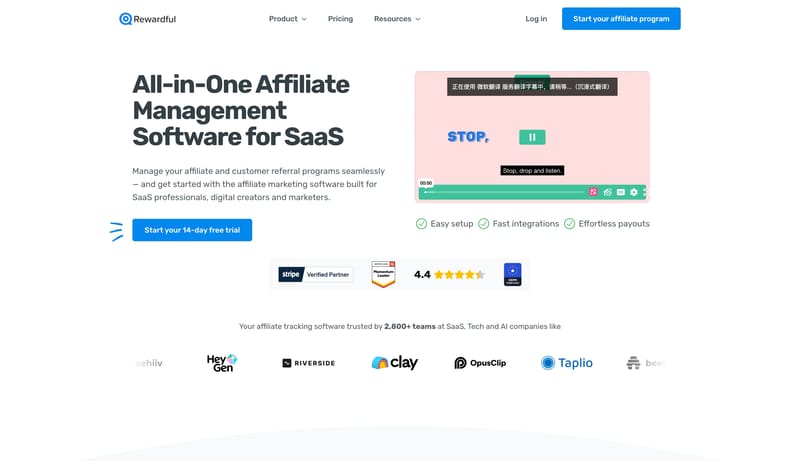 Rewardful - Affiliate Software for SaaS