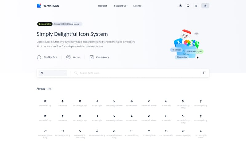 Remix Icon - Open source icon library