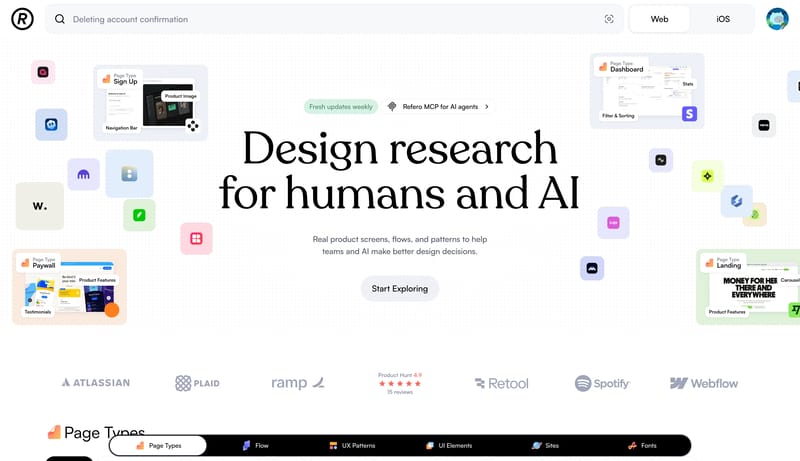 Refero — UI/UX Design Inspiration for Your Next Project
