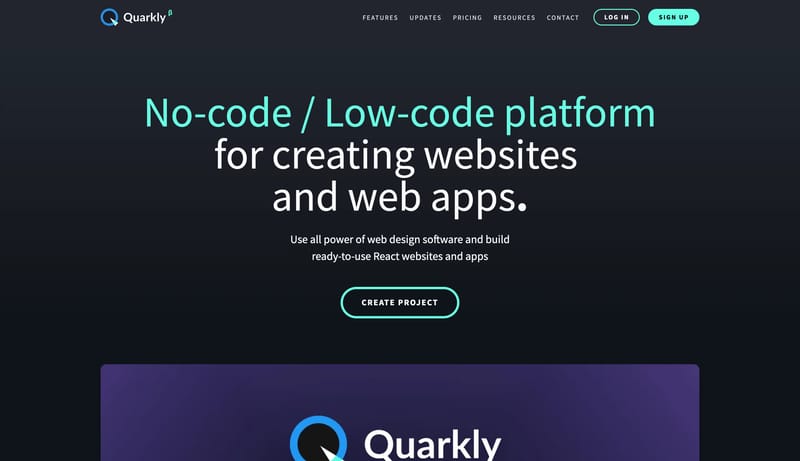 Quarkly – Design tool for creating websites and web apps.