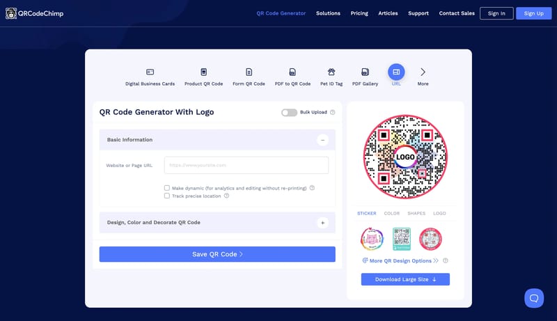 QR Code Generator with Logo | Create Free Custom QR Codes Online