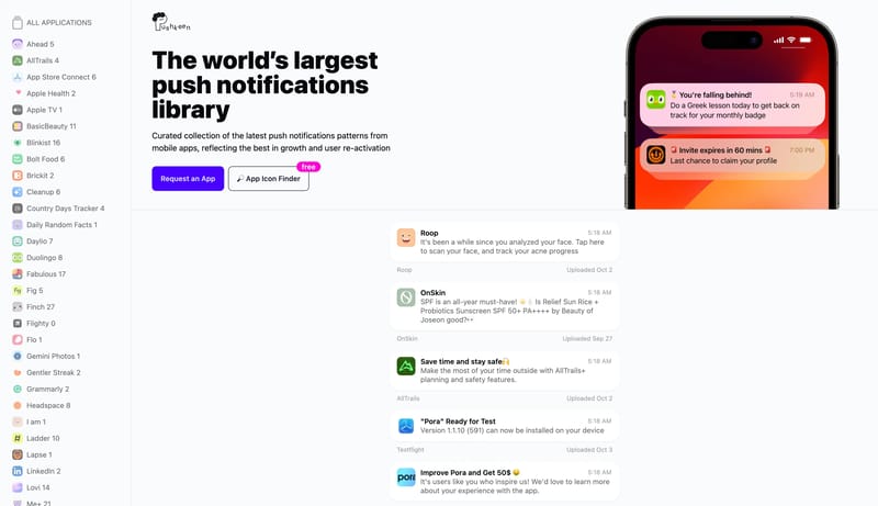 Pushkeen.AI - Discover the best push notifications to grow your business