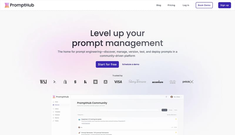 PromptHub: AI Prompt Management for Teams