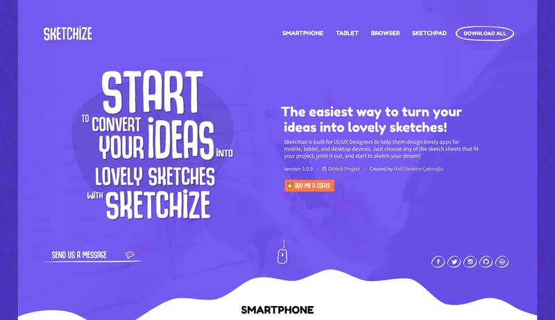 Sketchize: Free Wireframing Sheets