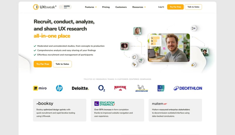 Powerful UX Research & Usability Testing Platform | UXtweak