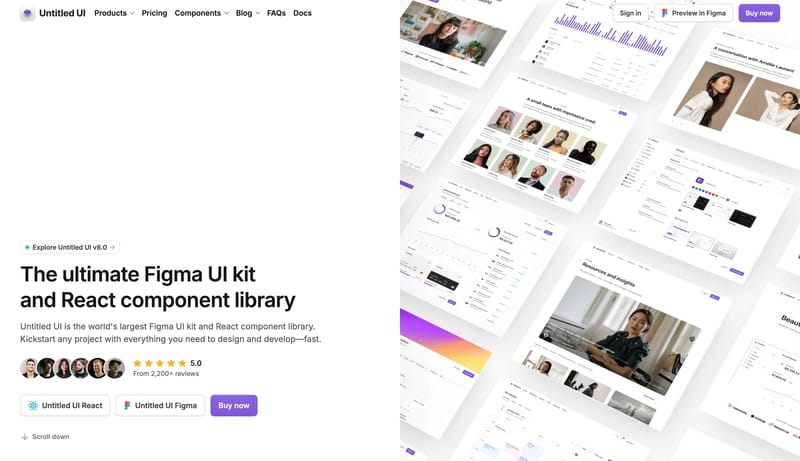 Untitled UI — Figma UI Kit and React Component Library