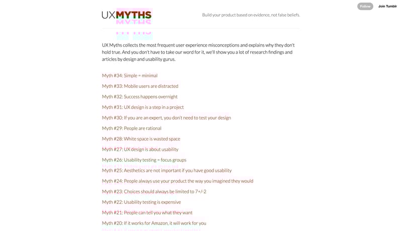 UX Myths