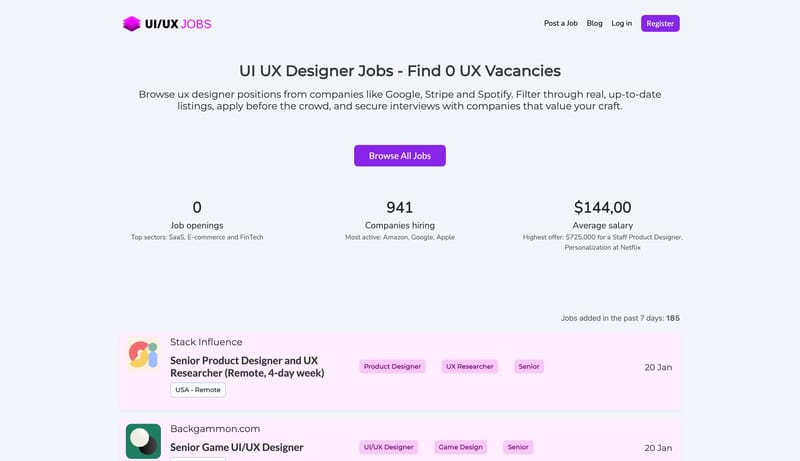 UI UX Designer Jobs - Mar 2026 (145 new)