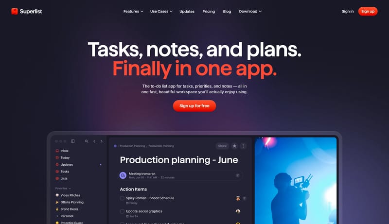 Superlist — Task Management & To-Do List App for Work and Life