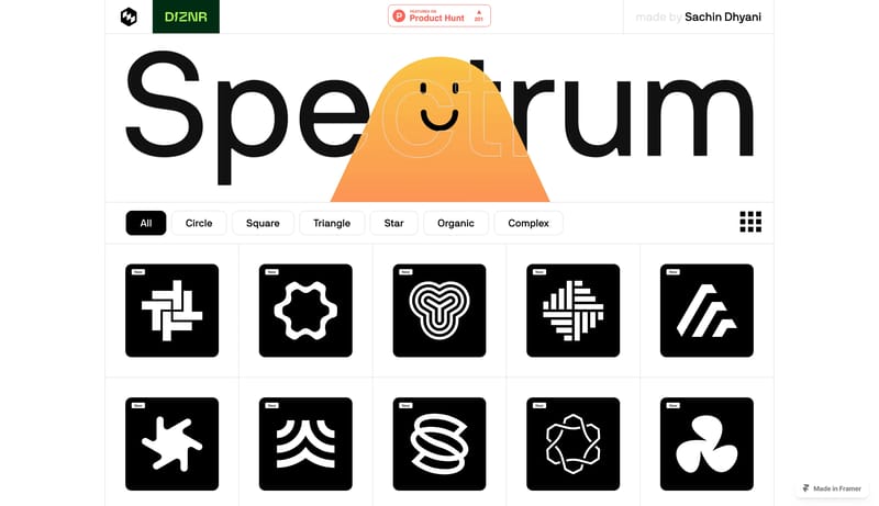 Spectrum- Free Vector shapes