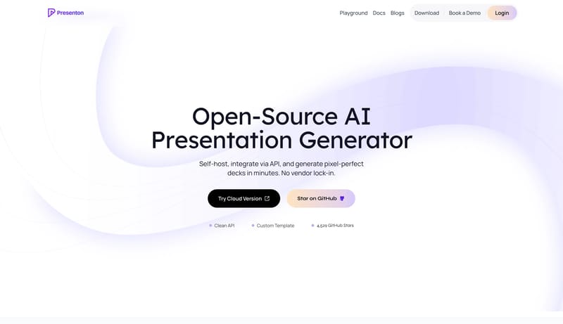 Presenton – Open-Source AI Presentation Generator and API