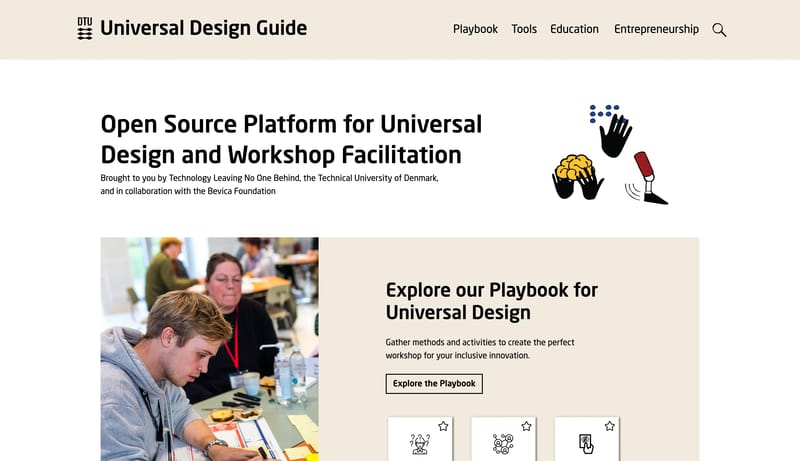 Universal Design Guide – Open-source platform for Universal   Design and workshop facilitation
