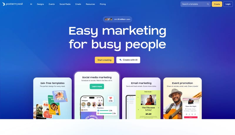 Easy marketing for busy people | PosterMyWall