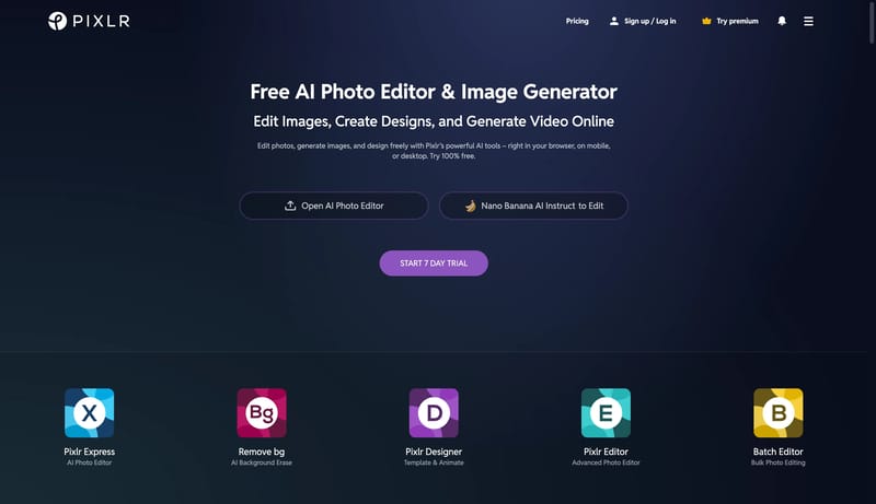 Free Online AI Photo Editor, Image Generator & Design tool