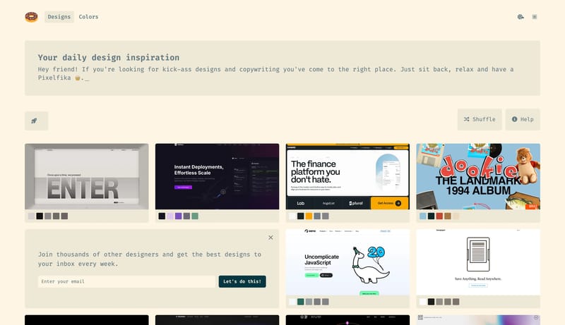 Pixelfika — Your daily design inspiration