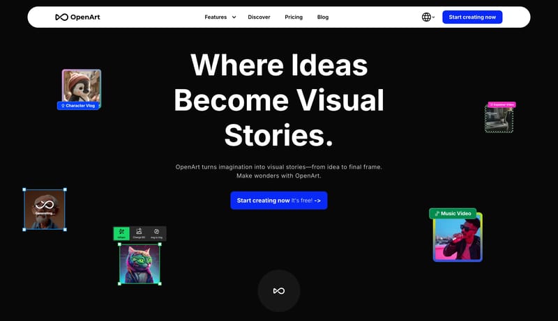 AI Art Generator: Free AI Image Generator & Editor | OpenArt