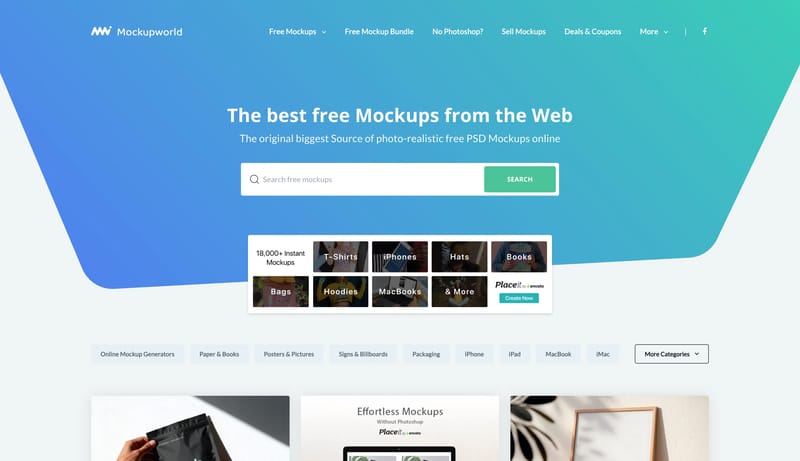 Mockup World | The best free Mockups from the Web