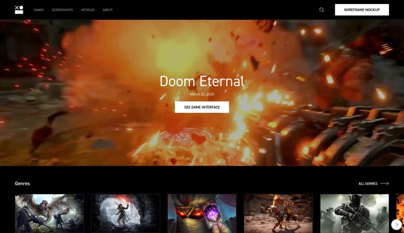 Interface In Game | Collection of video games UI | Screenshots and videos