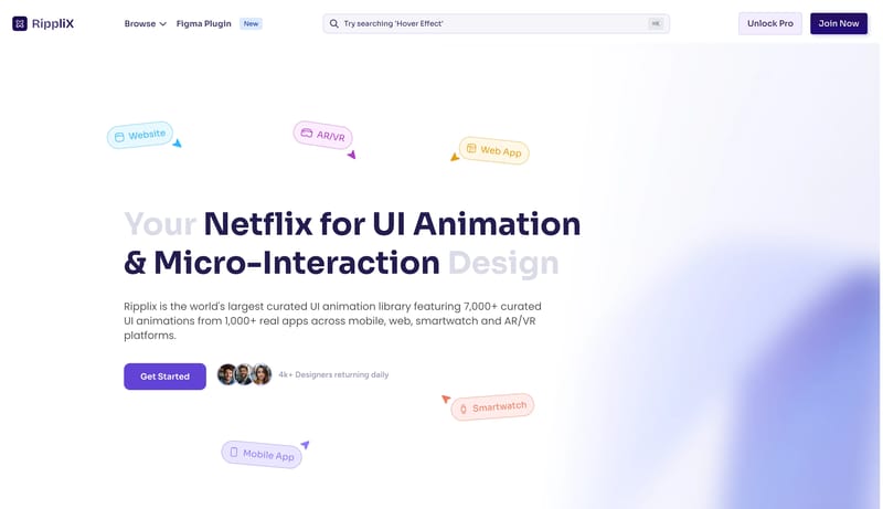 7,000+ UI Animation & Micro-interaction Library (2026)